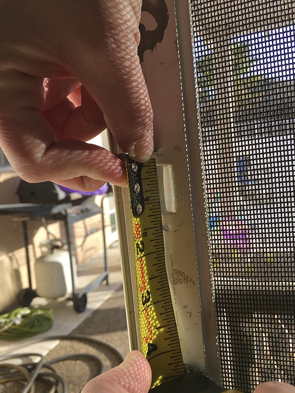 User submitted a photo of screen door hardware.