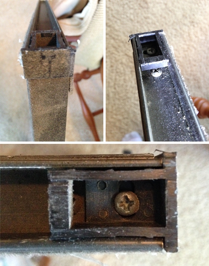 User submitted photos of a top sash guide.