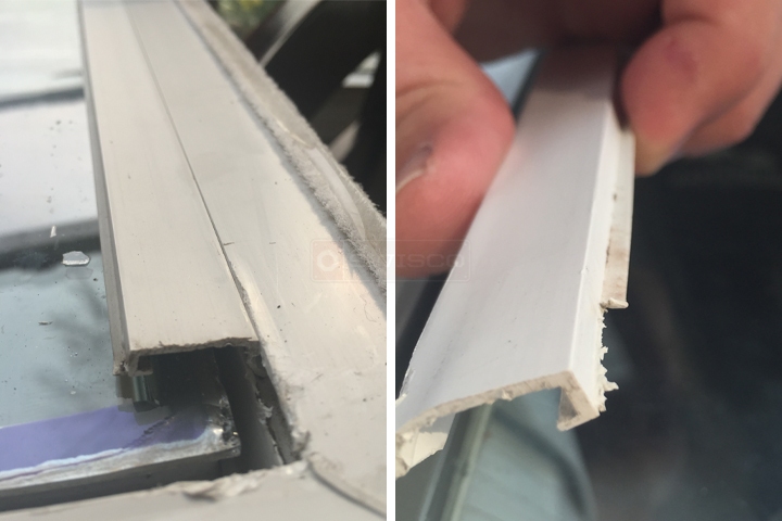 User submitted photos of snap-in glazing.