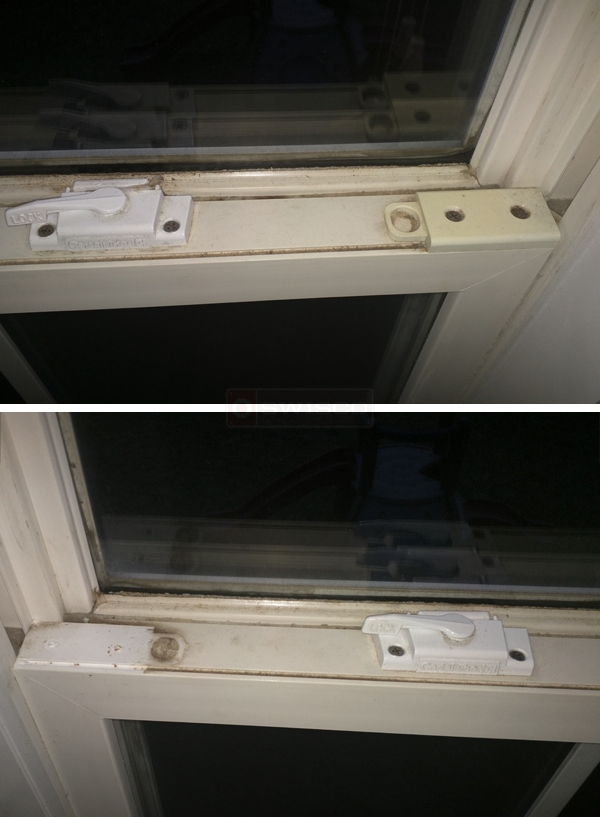 User submitted photos of window hardware.