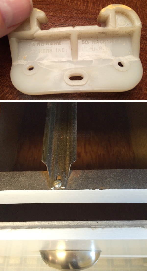 User submitted photos of drawer hardware.