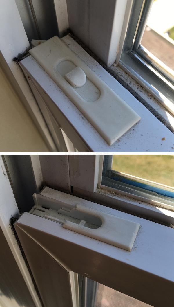 User submitted photos of a tilt latch.