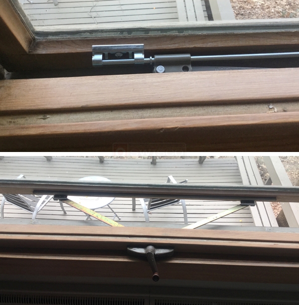 User submitted photos of window hardware.