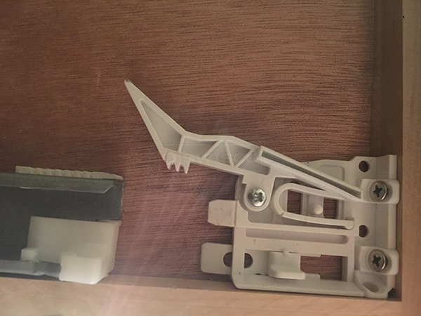 User submitted a photo of drawer hardware.
