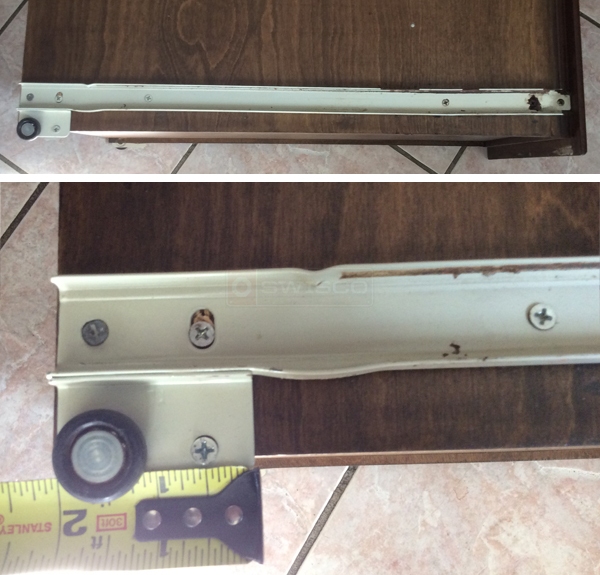 User submitted photos of drawer hardware.