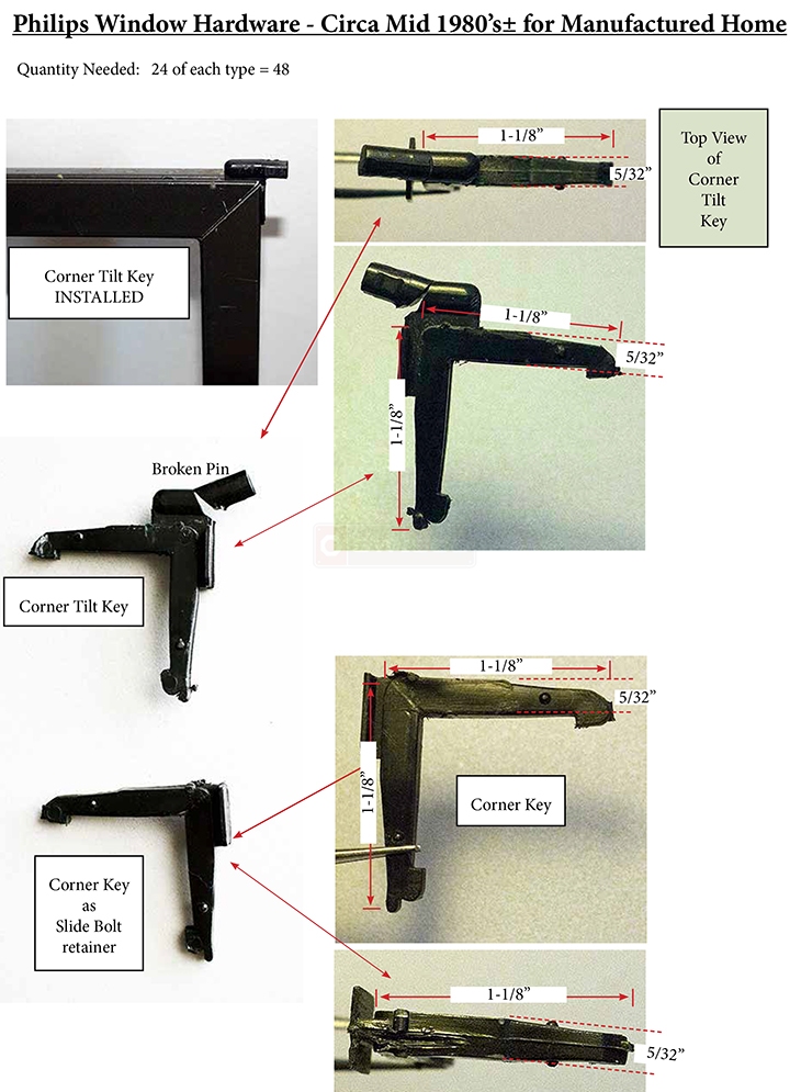 User submitted photos of a corner key.