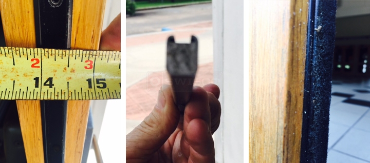 User submitted photos of commercial door hardware.