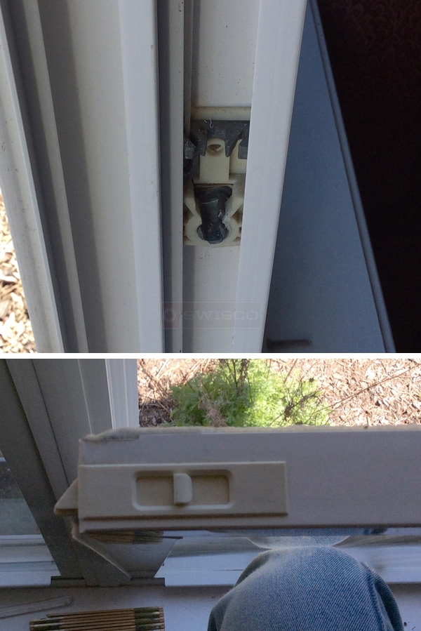 User submitted photos of window hardware.