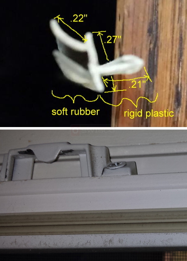 User submitted photos of window hardware.