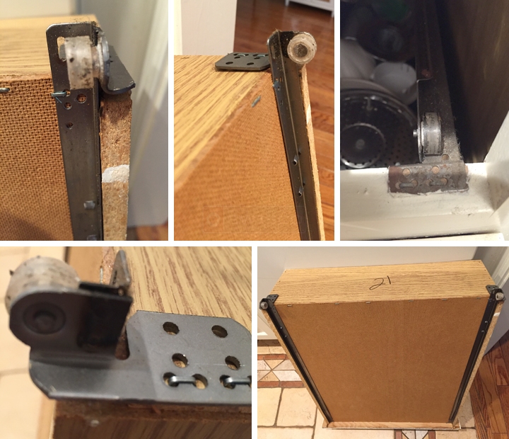 User submitted photos of drawer hardware.