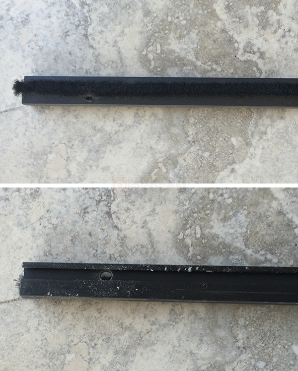 User submitted photos of weatherstripping.