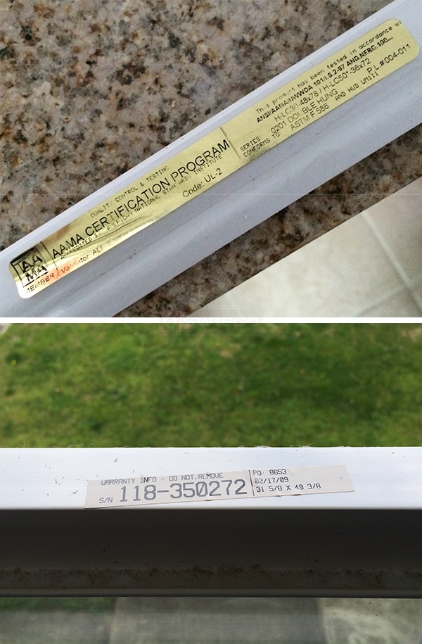 User submitted photos of a window balance.