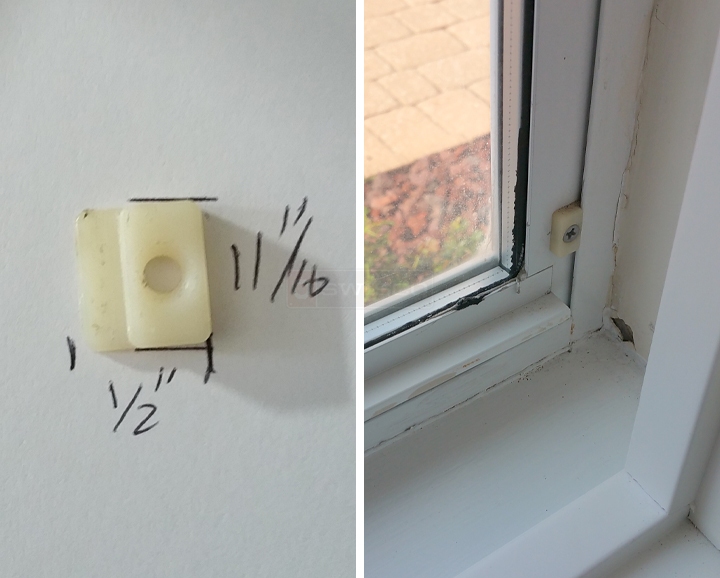 User submitted photos of window hardware.