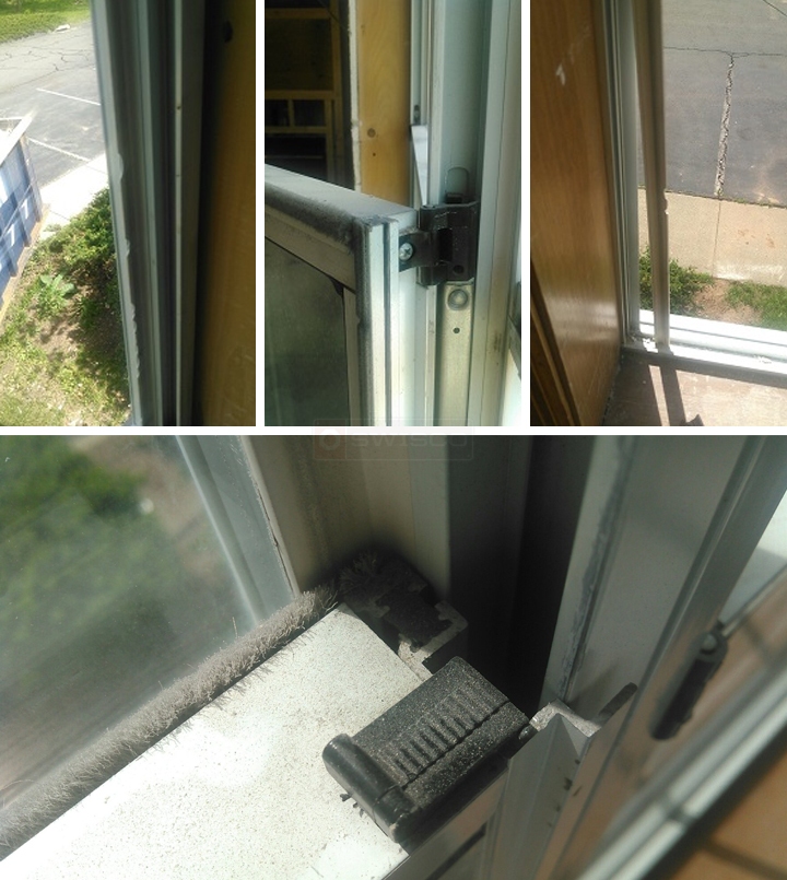 User submitted photos of window hardware.