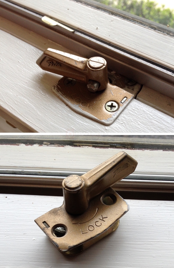 User submitted photos of a window lock.