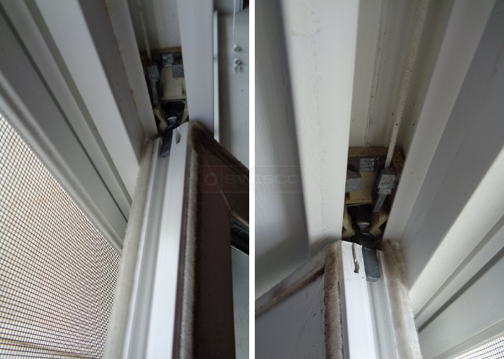 User submitted photos of window hardware.