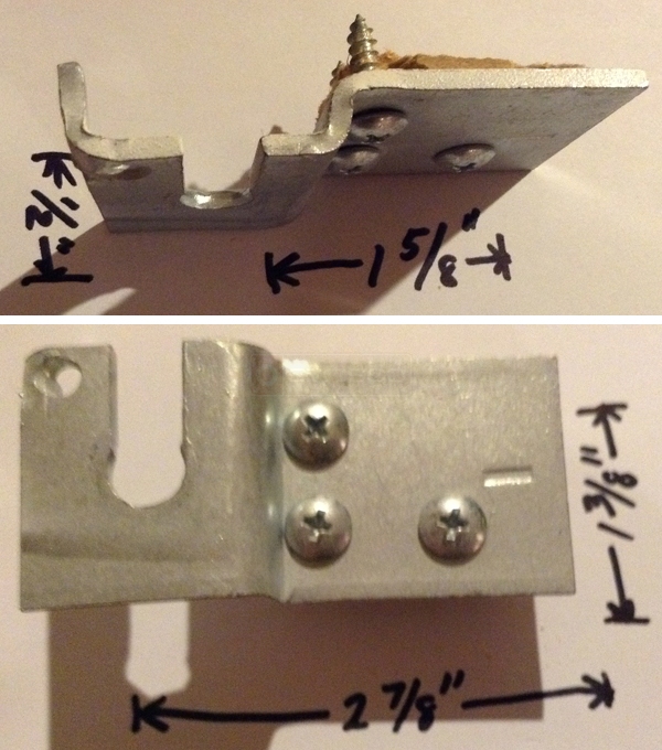 User submitted photos of closet door hardware.