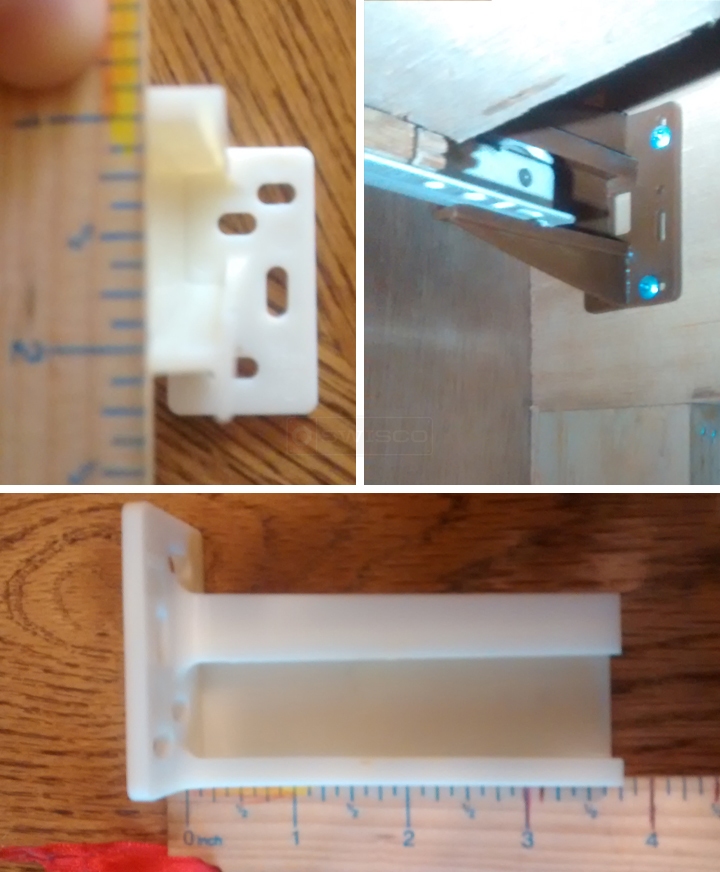 User submitted photos of drawer hardware.