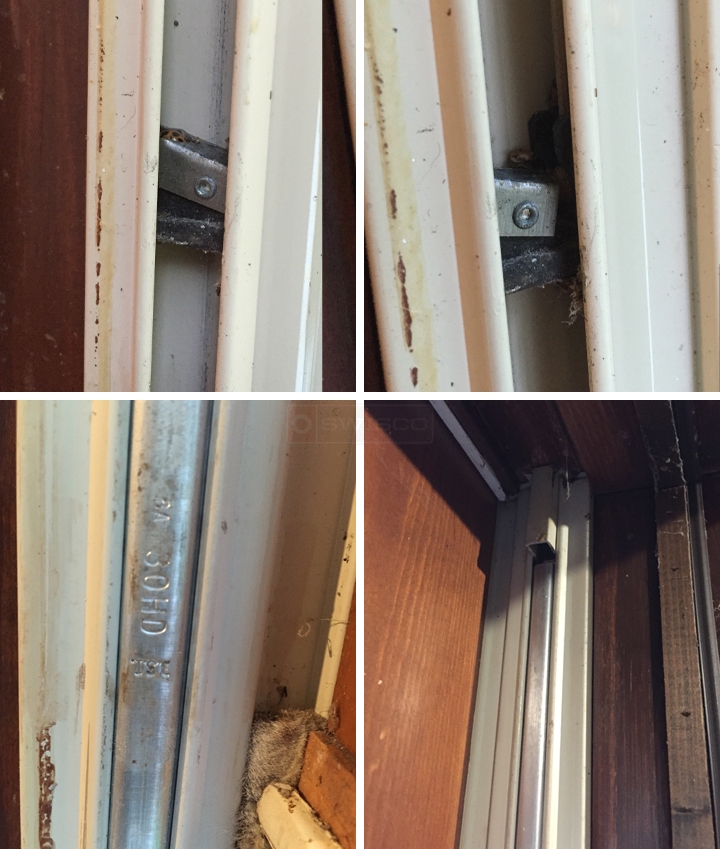 User submitted photos of window hardware.