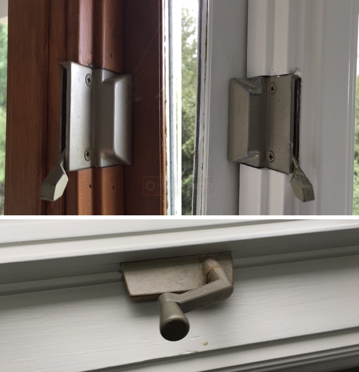 User submitted photos of window hardware.