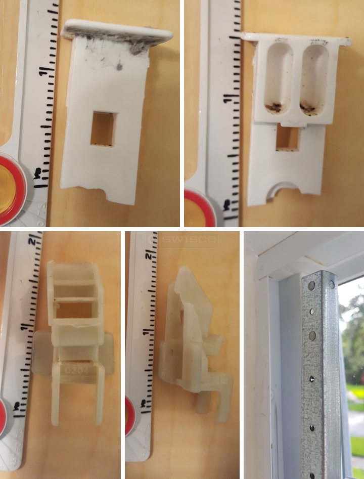 User submitted photos of window hardware.