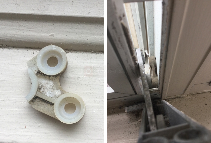 User submitted photos of window hardware.