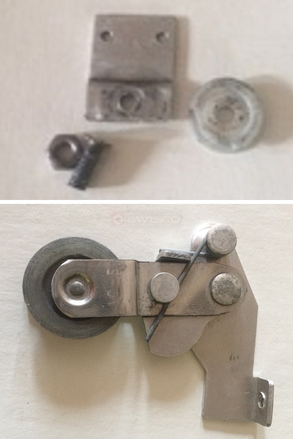 User submitted photos of a screen door roller.