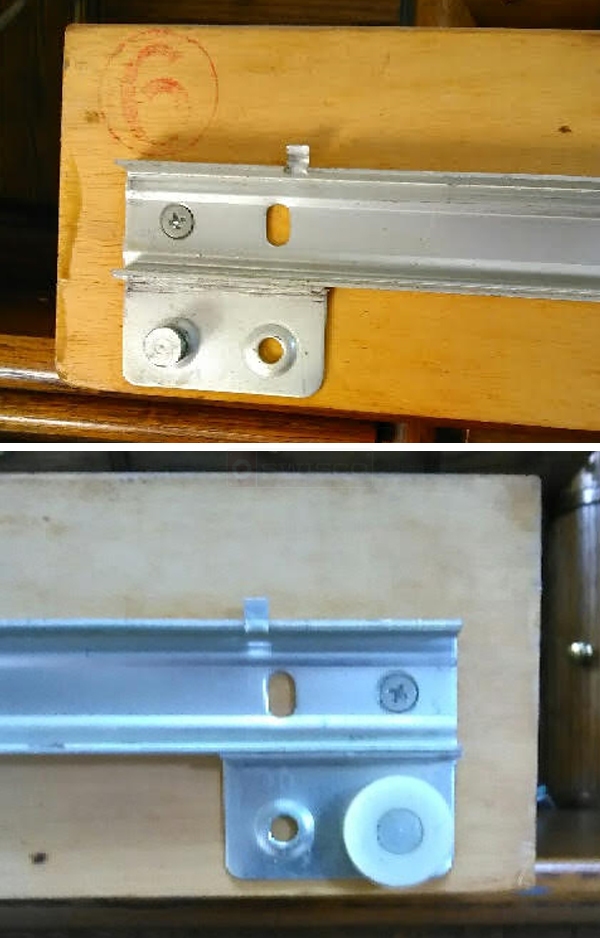 User submitted photos of drawer hardware.