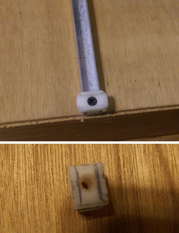 User submitted photos of drawer hardware.