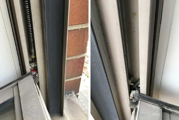 User submitted photos of window hardware.