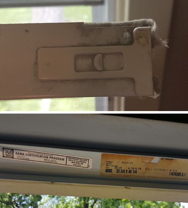 User submitted photos of window hardware.