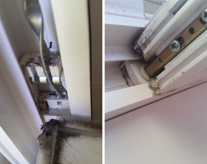 User submitted photos of window hardware.