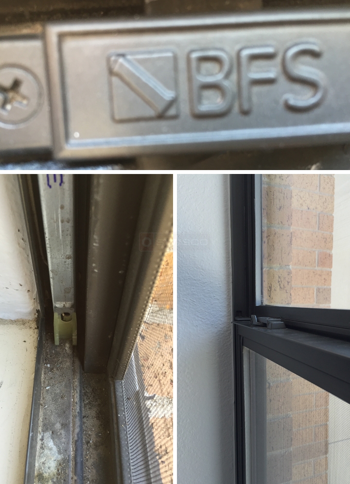 User submitted photos of window hardware.