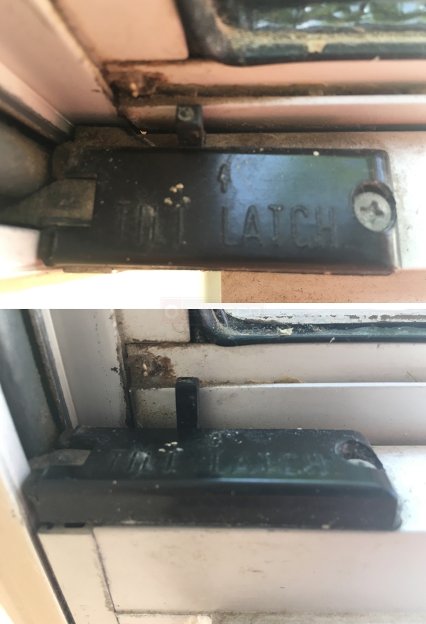 User submitted photos of a tilt latch.