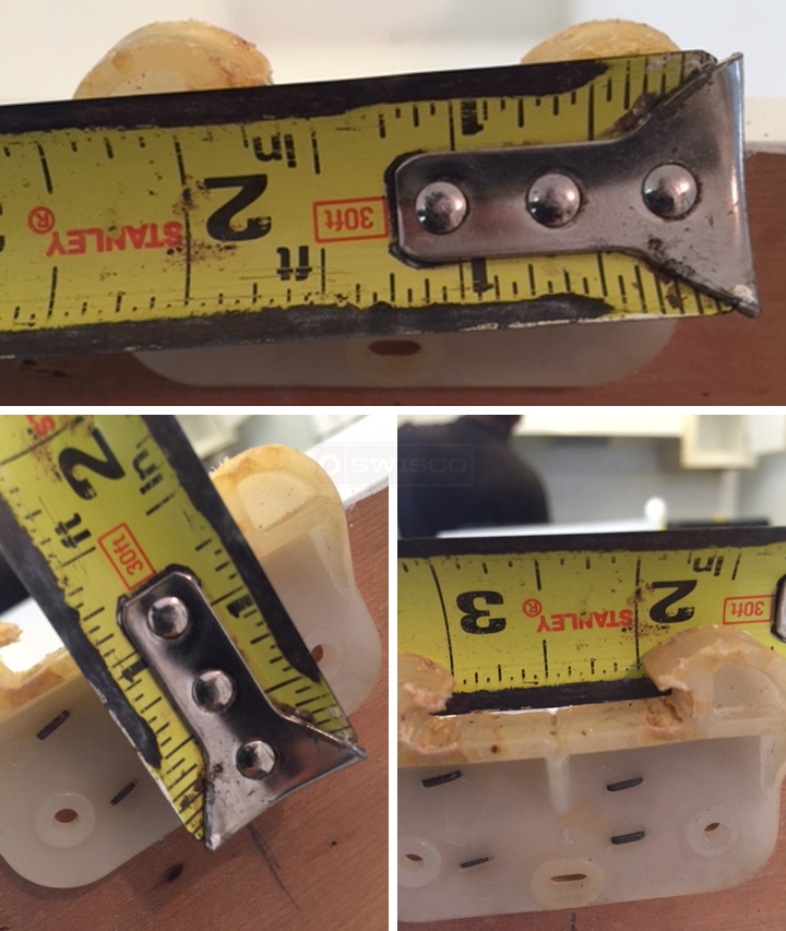 User submitted photos of drawer hardware.