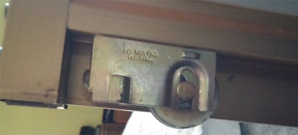 User submitted a photo of a closet door roller.