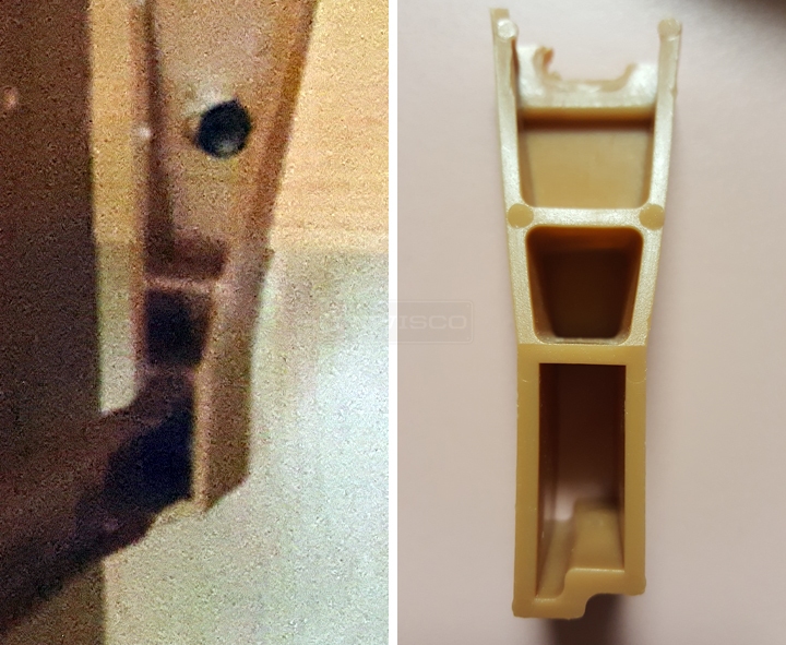 User submitted photos of drawer hardware.