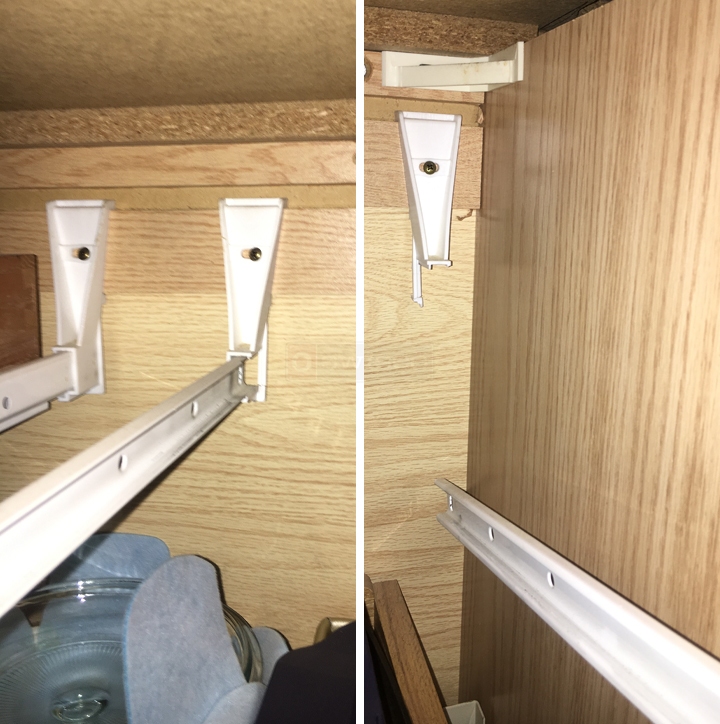 User submitted photos of drawer hardware.