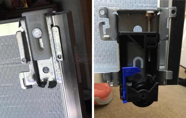 User submitted photos of closet hardware.