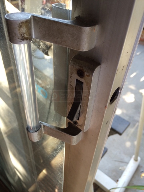 User submitted a photo of a patio door handle.