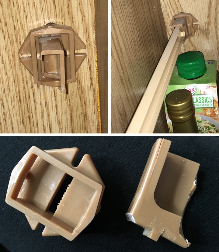 User submitted photos of drawer hardware.