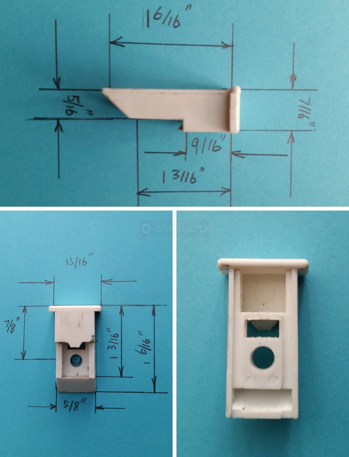 User submitted photos of a top sash guide.