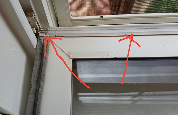 User submitted a photo of window hardware.