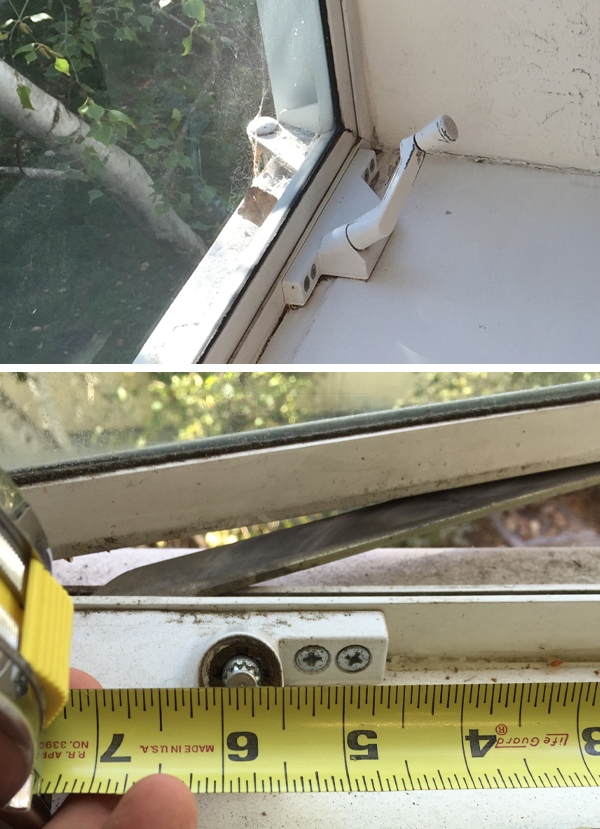 User submitted photos of a window operator.