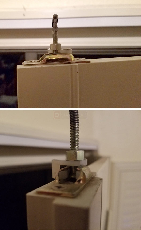 User submitted photos of closet hardware.