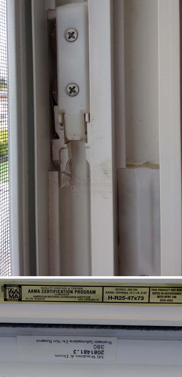 User submitted photos of window hardware.