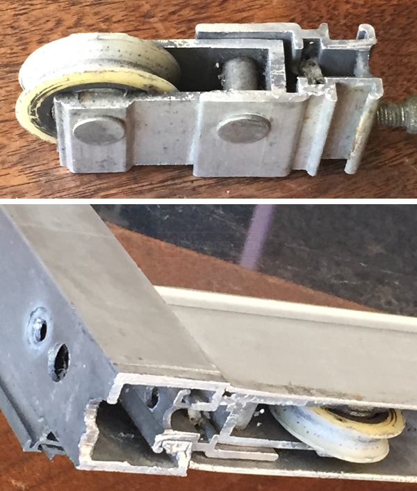 User submitted photos of a door roller.