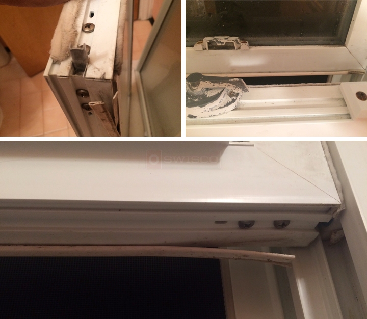 User submitted photos of window hardware.