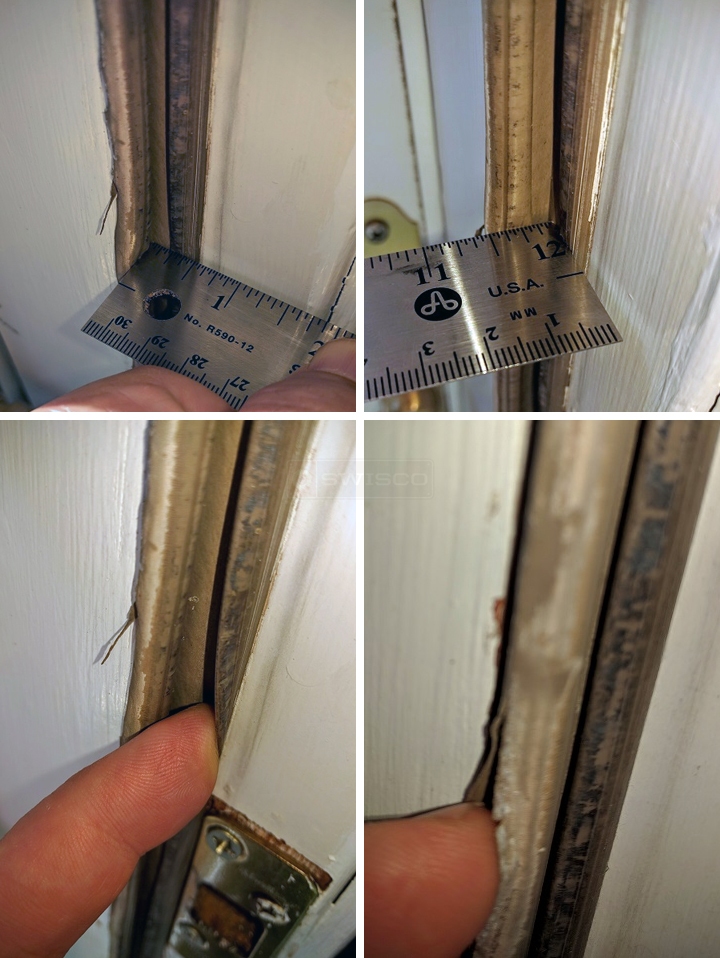 User submitted photos of weatherstripping.