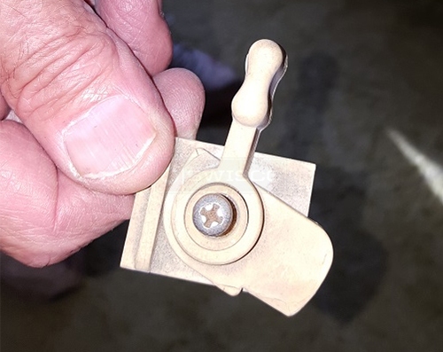 User submitted a photo of window hardware.